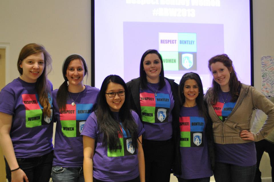 Prof. Traci Abbott speaking at the Respect Bentley Women event