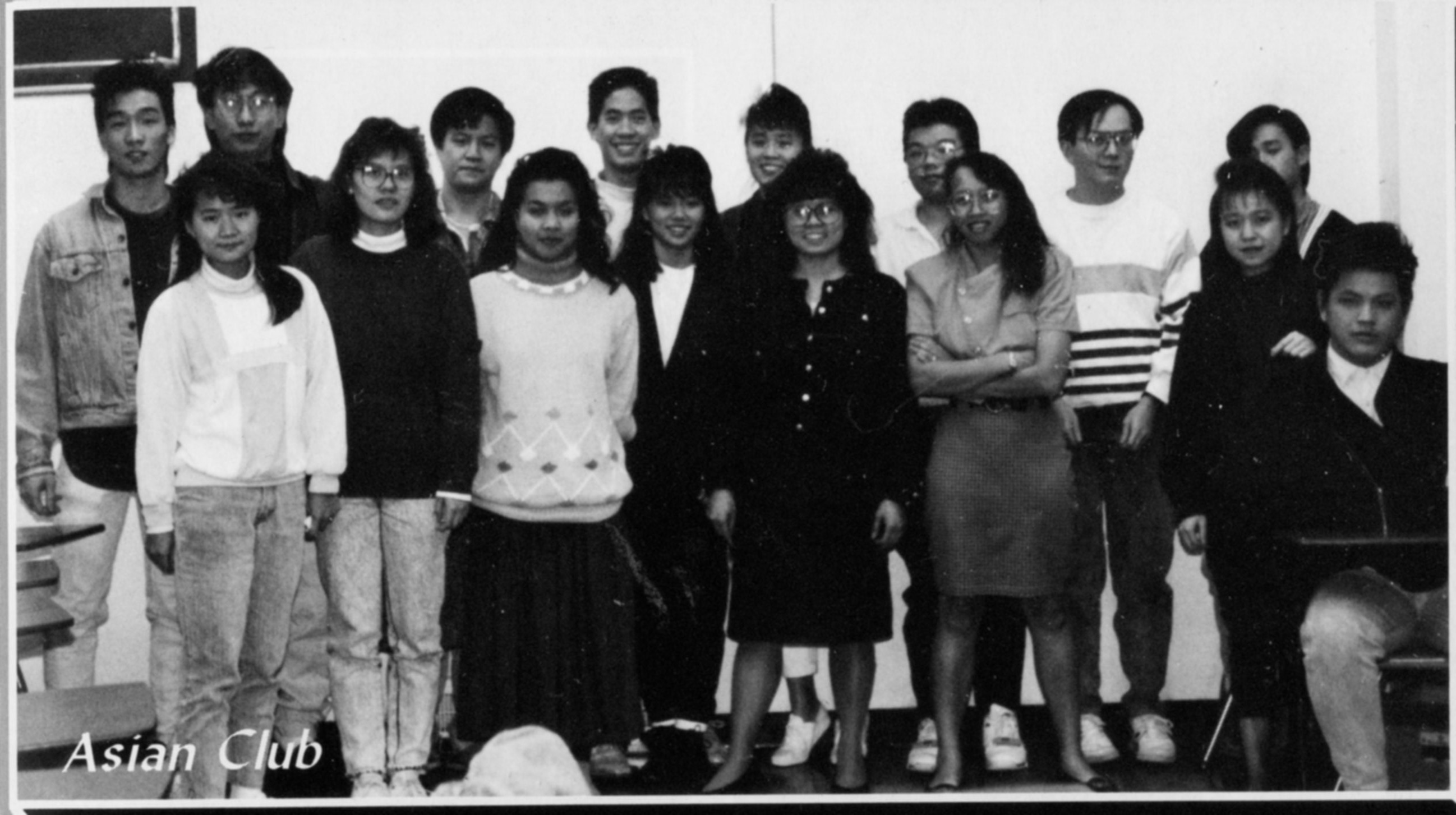 Bentley Asian Students Association group photo, ca. 1990