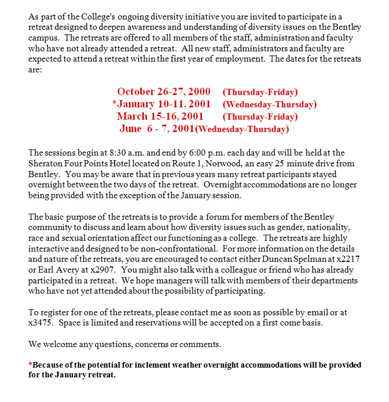 Early Diversity Retreat group photo