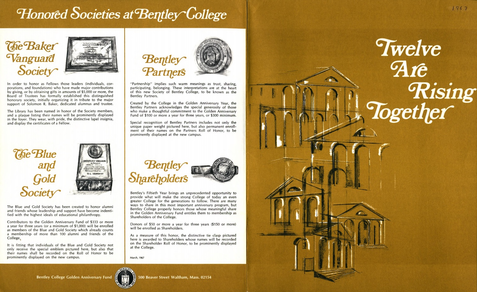 Golden Anniversary Fund appeal brochure