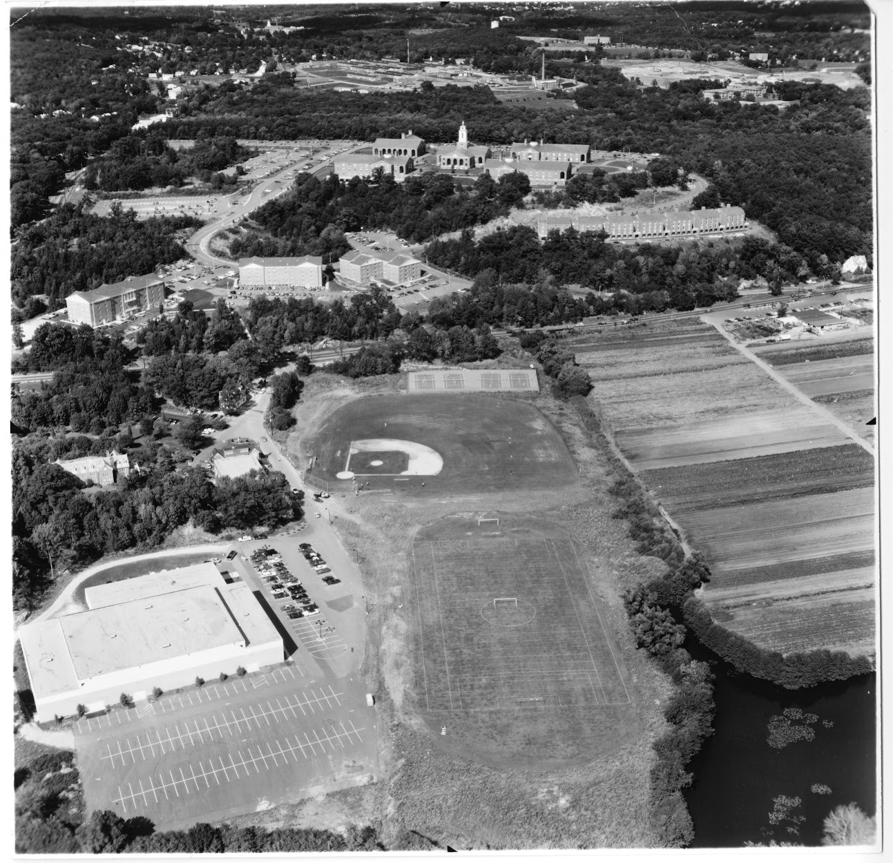 Athletic fields on the developed DeVincent farmland