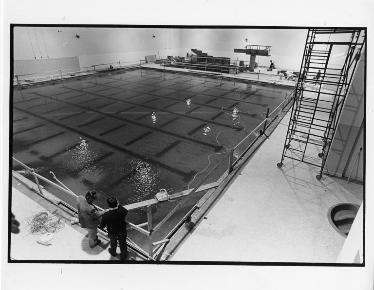 Bentley swimming pool under construction