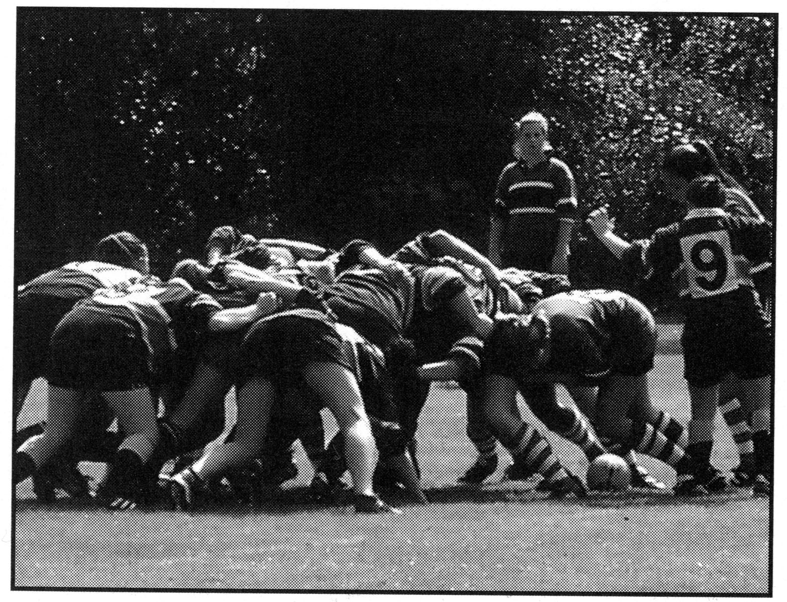Rugby scrum, 2005